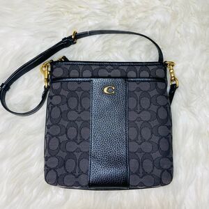 Coach Kitt Messenger Crossbody Bag in Signature Jacquard